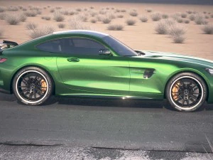 Mercedes-Benz AMG GT R 2017 Est&uacute;dio Deserto Modelo 3D