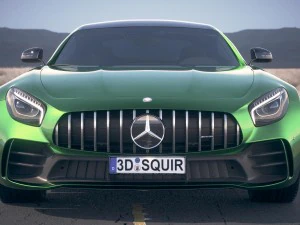 Mercedes-Benz AMG GT R 2017 Est&uacute;dio Deserto Modelo 3D