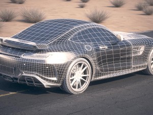 Mercedes-Benz AMG GT R 2017 Desert Studio Modèle 3D