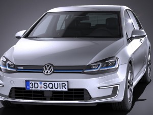 Volkswagen E-Golf 2017 3D Модель