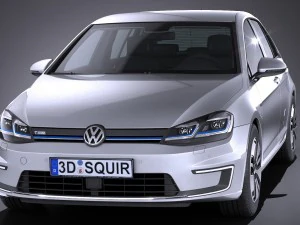 Volkswagen E-Golf 2017 3D Model