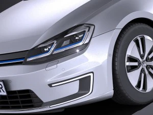 Volkswagen E-Golf 2017 3D Model