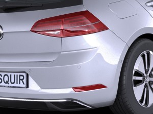 Volkswagen E-Golf 2017 3D Модель