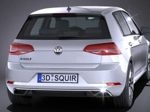 Volkswagen E-Golf 2017 3D Model
