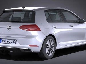 Volkswagen E-Golf 2017 3D Model
