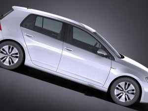 Volkswagen E-Golf 2017 3D Модель