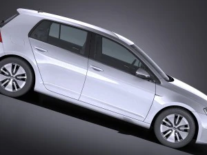 Volkswagen E-Golf 2017 3D Model