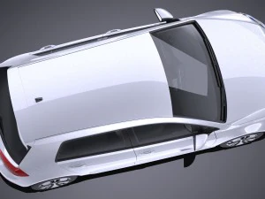 Volkswagen E-Golf 2017 3D Model