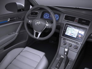 Volkswagen E-Golf 2017 3D Модель
