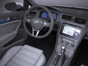 Volkswagen E-Golf 2017 3D Model