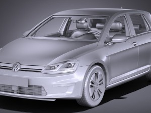 Volkswagen E-Golf 2017 3D Модель