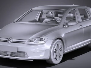 Volkswagen E-Golf 2017 3D Model