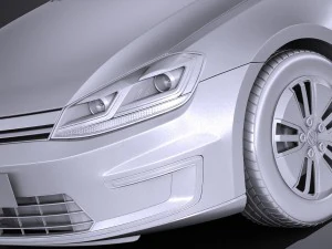 Volkswagen E-Golf 2017 3D Model