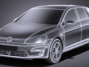 Volkswagen E-Golf 2017 3D Model