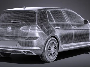 Volkswagen E-Golf 2017 3D Model