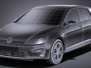 Volkswagen E-Golf 2017 3D Модель