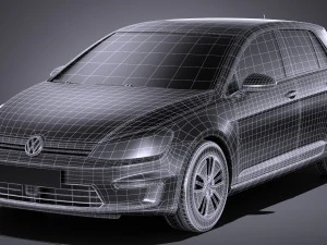 Volkswagen E-Golf 2017 3D Model