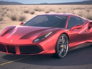 Ferrari 488 GTB 2017 3D Model