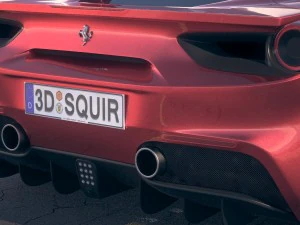 Ferrari 488 GTB 2017 3D Model