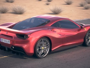 Ferrari 488 GTB 2017 Model 3D