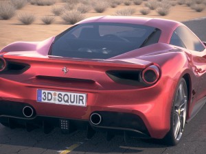 Ferrari 488 GTB 2017 Model 3D