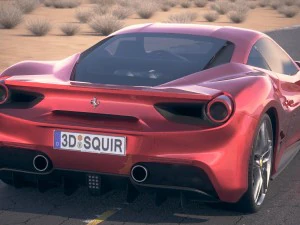 Ferrari 488 GTB 2017 3D Model