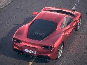 Ferrari 488 GTB 2017 3D Model