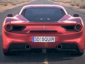 Ferrari 488 GTB 2017 3D Model