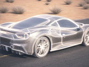 Ferrari 488 GTB 2017 3D Model