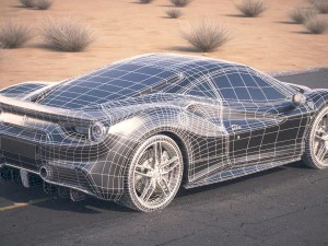 Ferrari 488 GTB 2017 3D Model