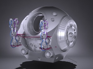 Eva Pod Space Odyssey 2001 3D Model