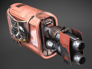 Star Wars Reys Speeder Modelo 3D