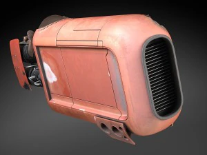 Star Wars Reys Speeder 3D Model