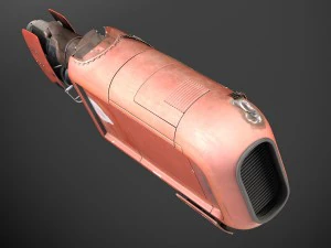 Star Wars Reys Speeder 3D Model