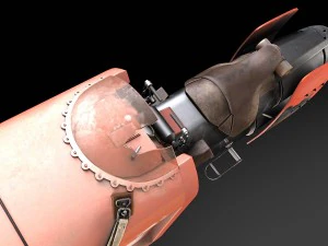 Star Wars Reys Speeder 3D Model
