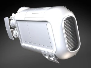 Star Wars Reys Speeder 3D Model