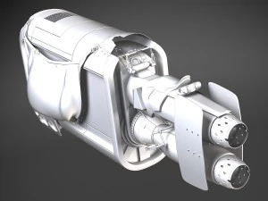 Star Wars Reys Speeder 3D Model