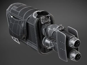 Star Wars Reys Speeder 3D Model
