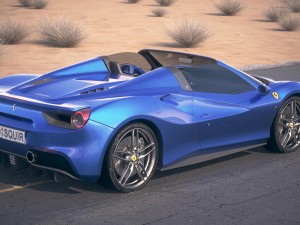 Ferrari 488 GTB Spider 2017 3D Модель