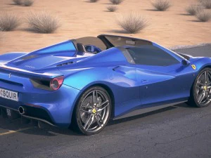 Ferrari 488 GTB Spider 2017 3D Model