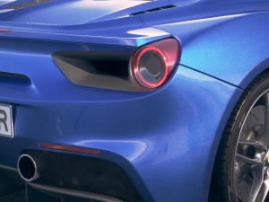 Ferrari 488 GTB Spider 2017 3D Модель