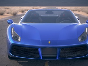 Ferrari 488 GTB Spider 2017 3D Модель