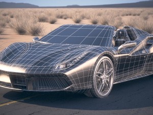 Ferrari 488 GTB Spider 2017 3D Модель