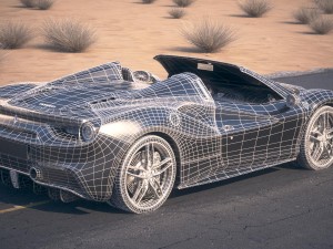 Ferrari 488 GTB Spider 2017 3D Модель