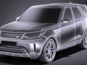 Land Rover Discovery 2017 3D Model