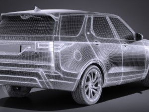 Land Rover Discovery 2017 3D Model