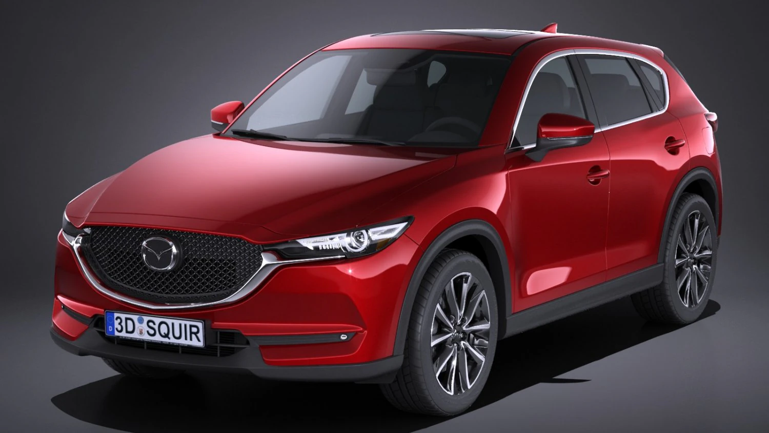 Mazda CX-5 2017 3D Model .c4d .max .obj .3ds .fbx .stl .blend