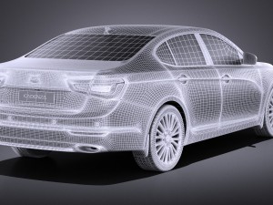 Kia Cadenza 2016 vray 3D Модель
