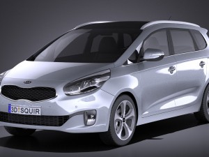 Kia Carens 2016 vray 3D मॉडल