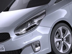 Kia Carens 2016 vray 3D Model
